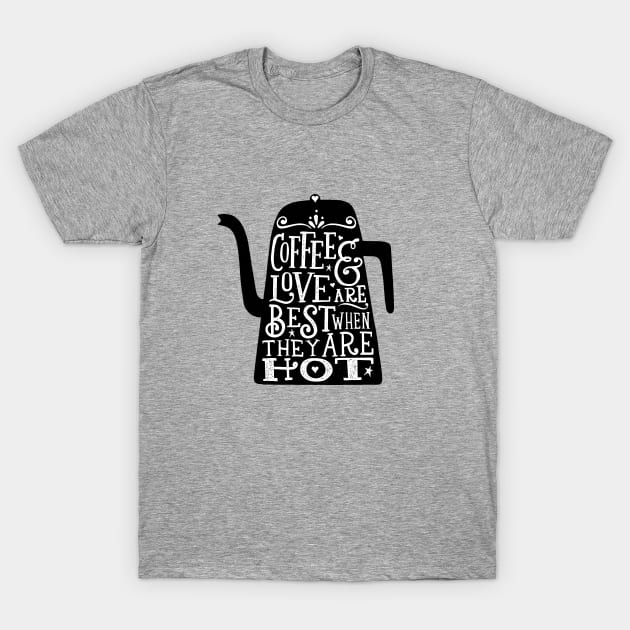 coffee & love T-Shirt by MatthewTaylorWilson